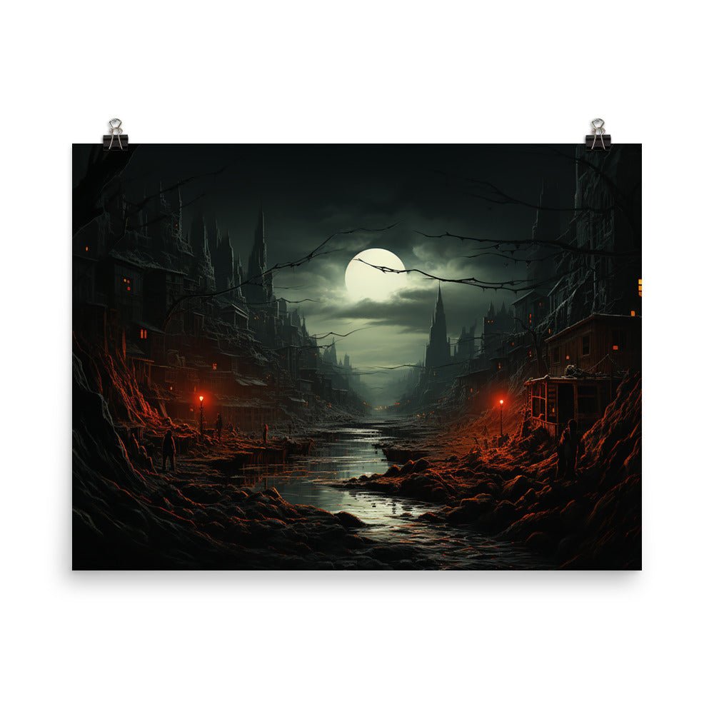 Eerie City Poster - Waywardthird -